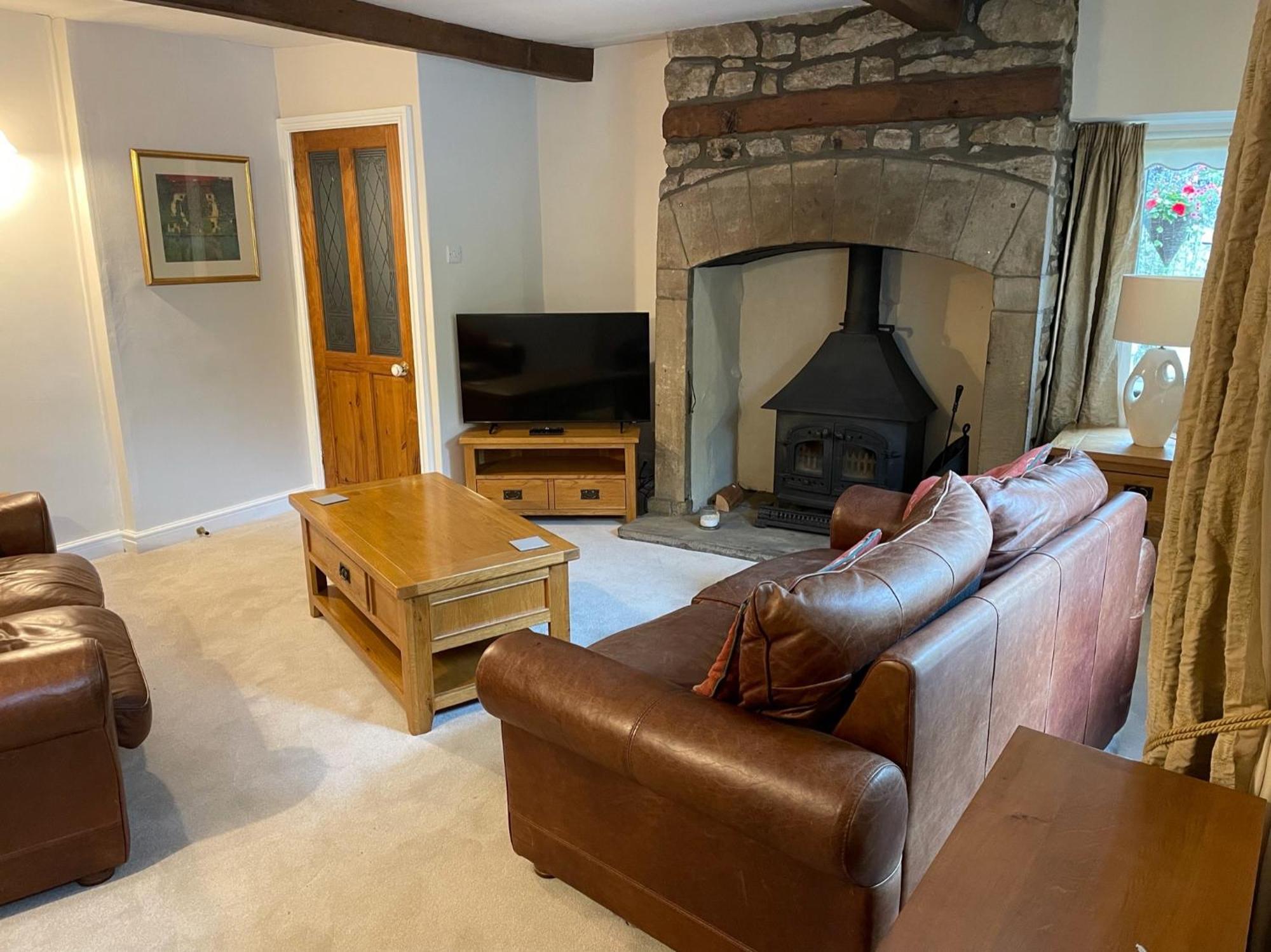 Ashfield House Hotell Grassington Rom bilde The living room at The Old School House, 2019